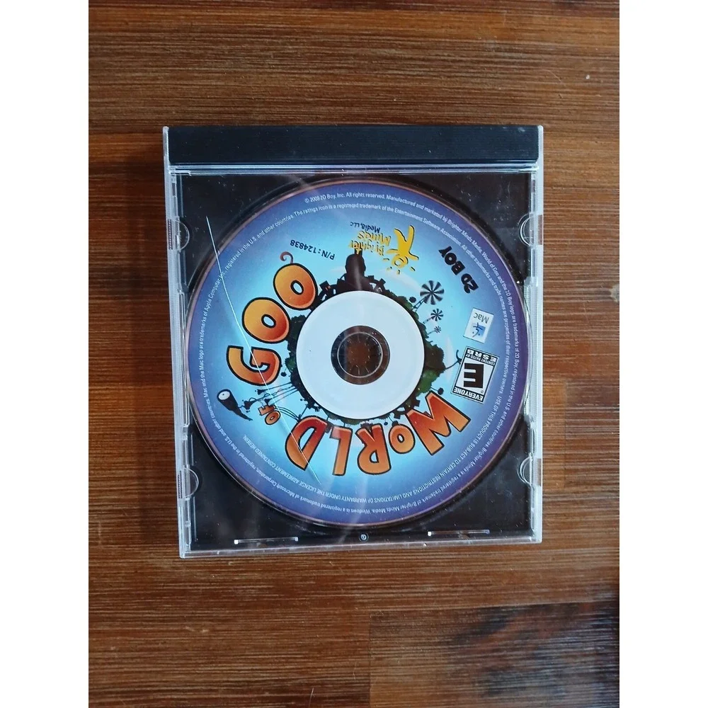 World‎ of Goo PC CD ROM Retro Videogame 2D Boy Rare